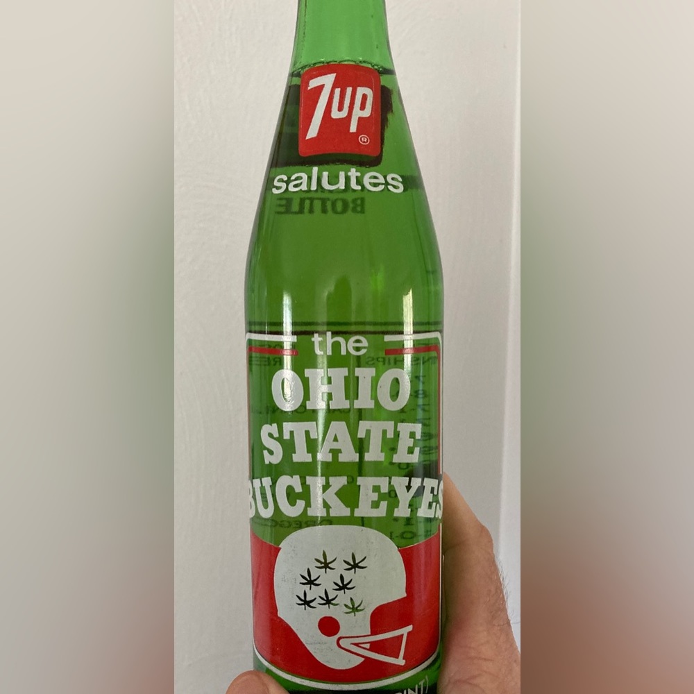 10.) 1972 Vintage Ohio State 7Up Bottle